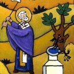 S. Nicola scaccia i 'demoni' pagani, inizio del III secolo (dipinto del VI secolo)