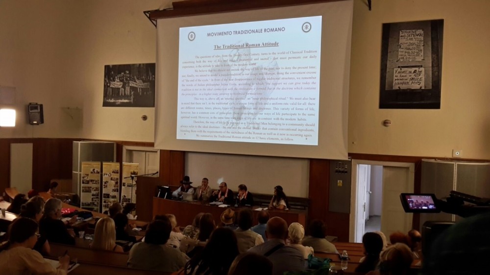 La sala dell’aula magna della Facoltà di Filosofia dell’Università di Praga dove si è tenuto il seminario dell’Ecer