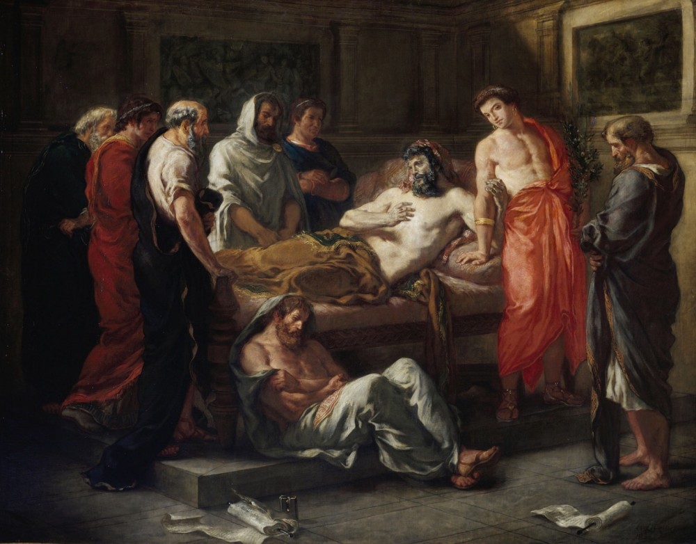 "Ultime parole di Marco Aurelio" di Eugene Delacroix