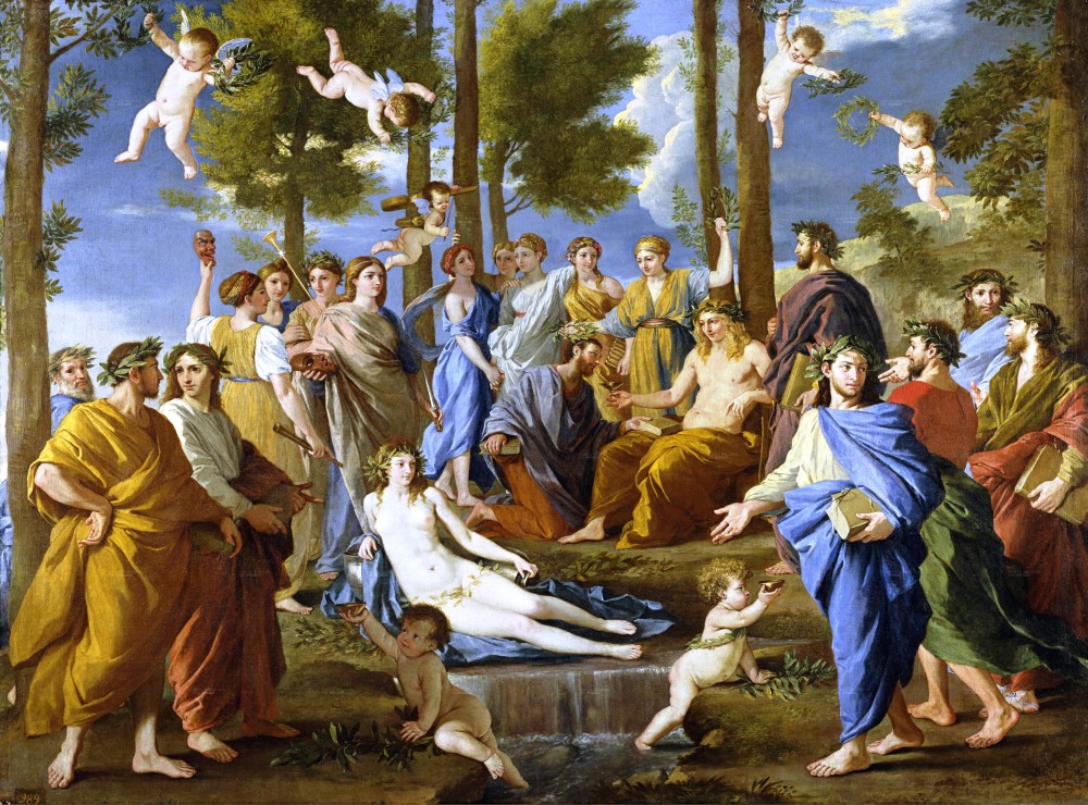 Il Parnaso (Apollo e le Muse) di Nicolas Poussin