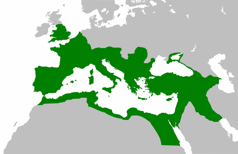 L'impero romano nel 117 dell'era comune