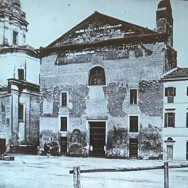La chiesa di s. Adriano, demolita, già Curia Iulia