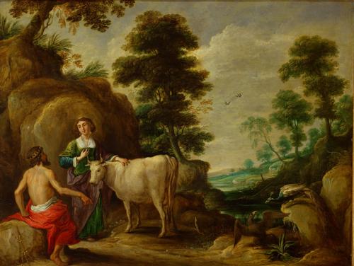 David Teniers: il vecchio Giove dona Io a Giunone