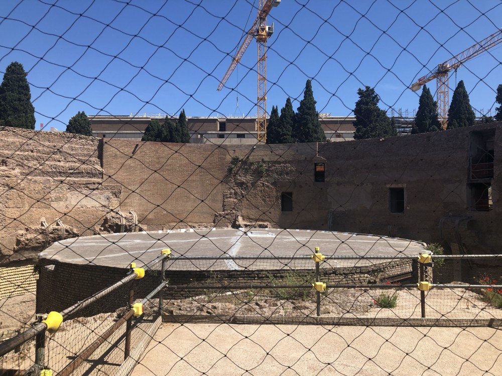 Il cilindro centrale visto dall'alto