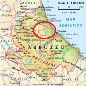 L’Ager Hadrianus nell’attuale Abruzzo, tra i fiumi Pescara e Vomano.