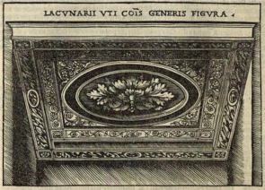 Rappresentazione di Lacunarii, trattata da Cesare Cesariano De architectura 1521 volume a stampa, Milano..