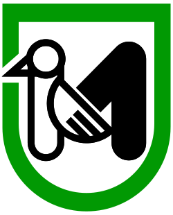 Il picchio stilizzato, simbolo della Regione Marche